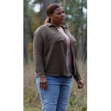 Queen Latifah Tiger Rising Shacket